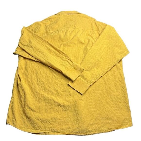 Rocawear Yellow Button Shirt Mens 3XL Long Sleeve Button  Shirt Hip Hop Skater - Picture 4 of 12